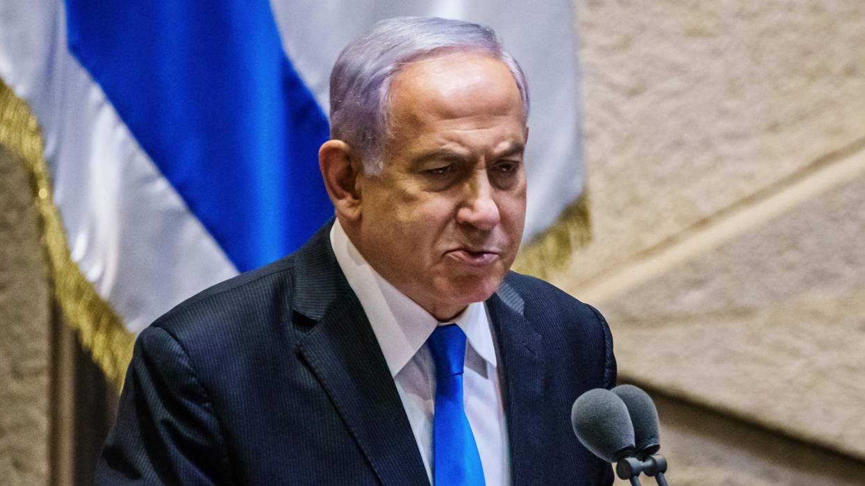 Israeli Prime Minister Benjamin Netanyahu makes an impassioned address to the Knesset