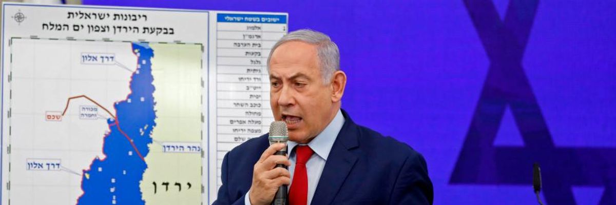Ahead of Israeli Election, Netanyahu Vows to Annex Large Swathes of West Bank 'In Maximum Coordination With Trump'