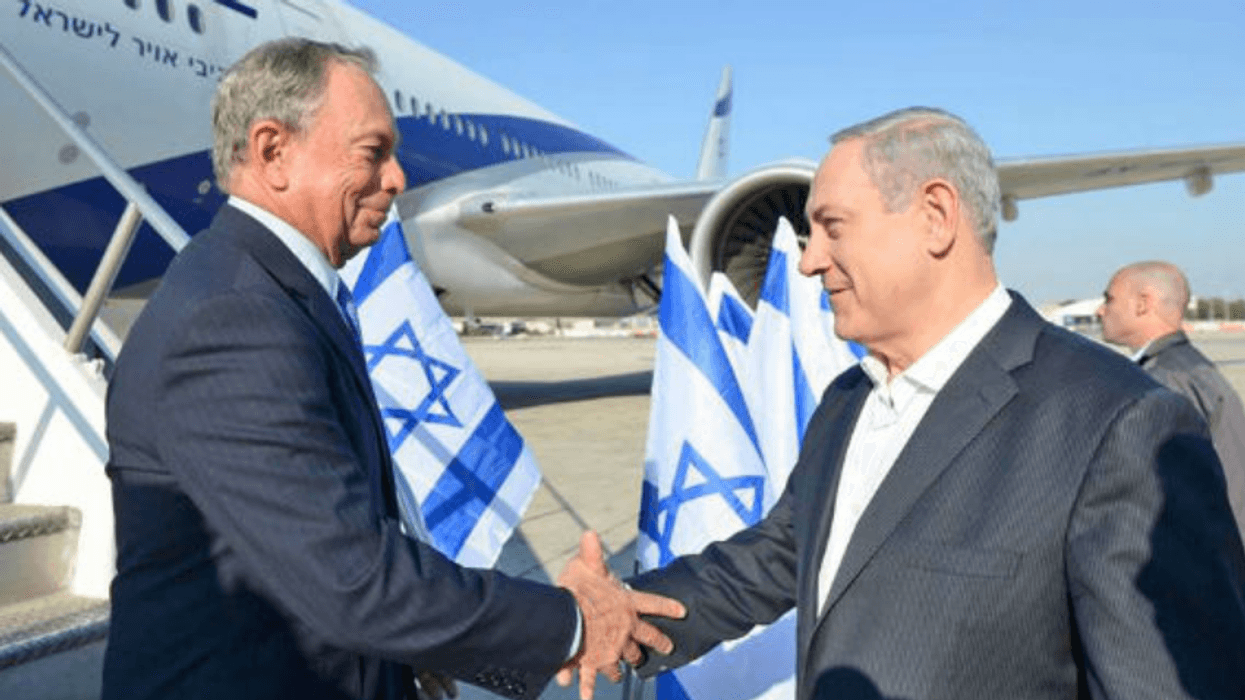 Bloomberg Defied a Flight Ban to Show Support for Israel, Defended the Country Shelling a School and Killing Sleeping Children