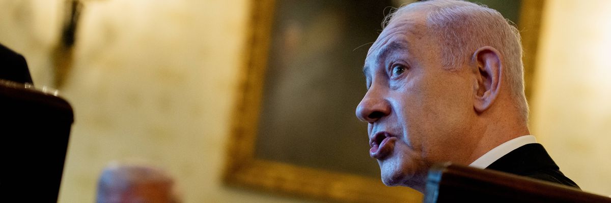 Israeli Prime Minister Netanyahu Visits The White House To Meet With President Trump