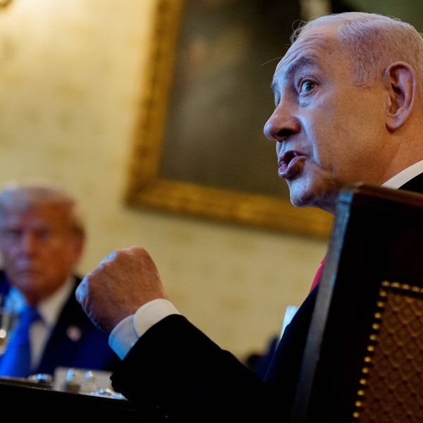 Israeli Prime Minister Netanyahu Visits The White House To Meet With President Trump