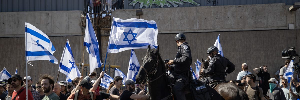Israeli protest in Tel Aviv