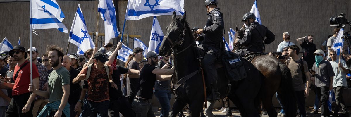Israeli protest in Tel Aviv