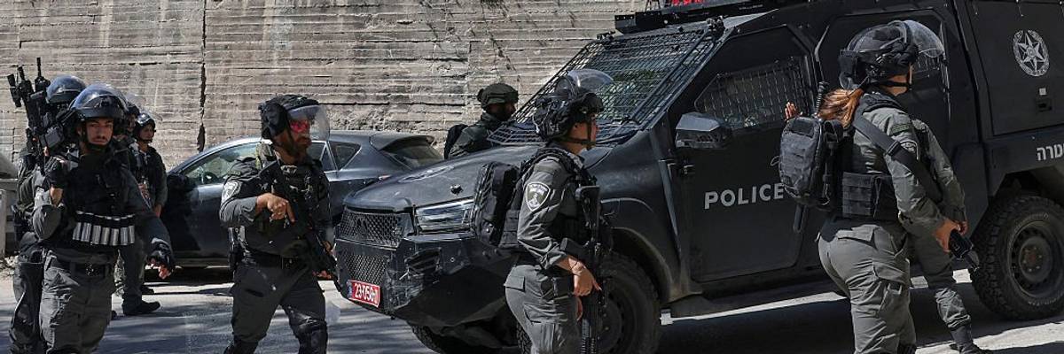 Israeli security forces raid an UNRWA school in East Jerusalem
