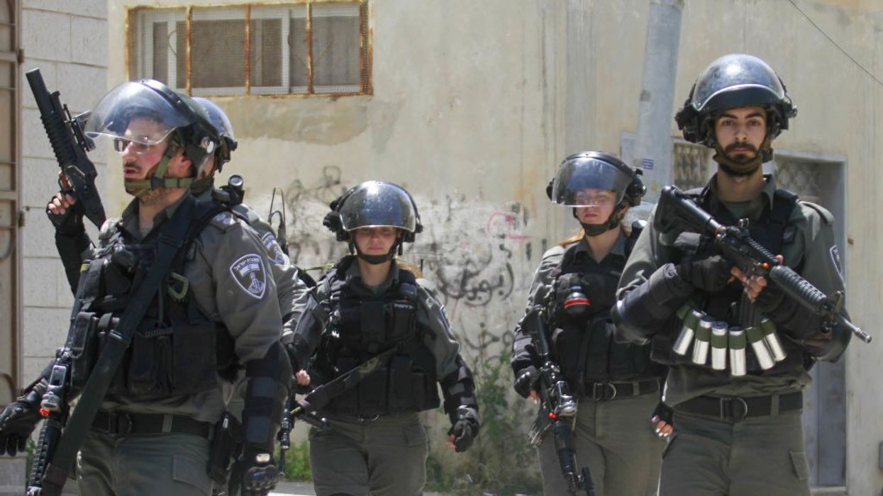 Israeli soldiers in Occupied West Bank.