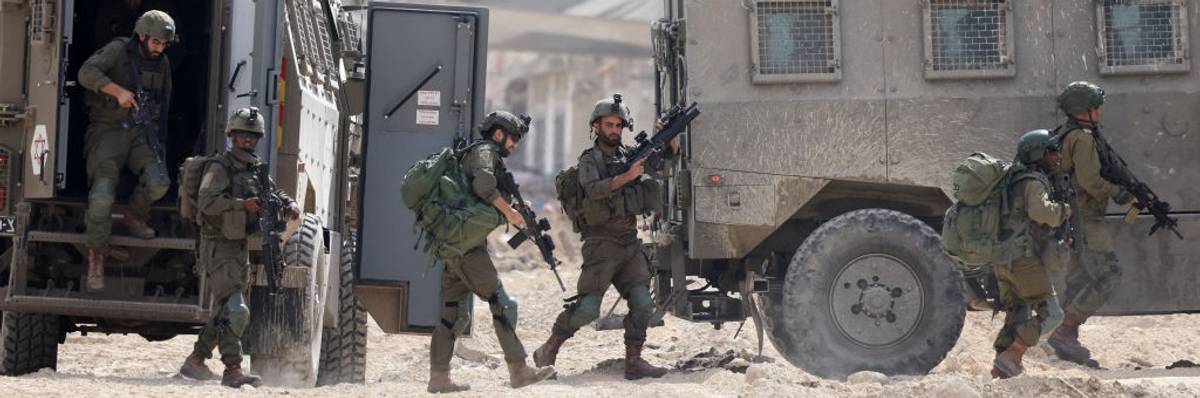 Israeli soldiers in occupied West Bank
