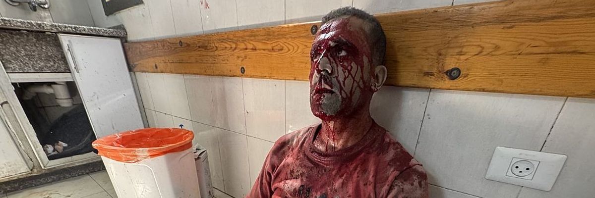 Israeli strike targets Nasser Hospital in southern Gaza; dead and injured reported