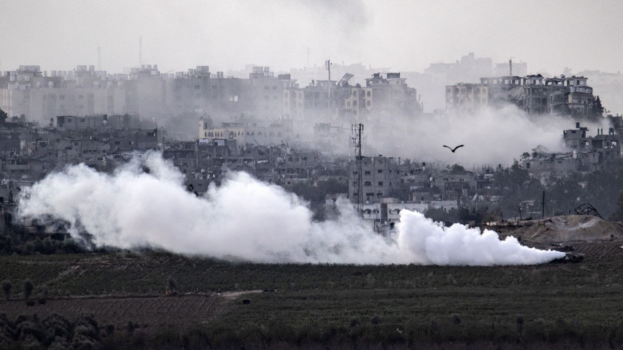 Israeli tanks on agricultural lands in northern Gaza