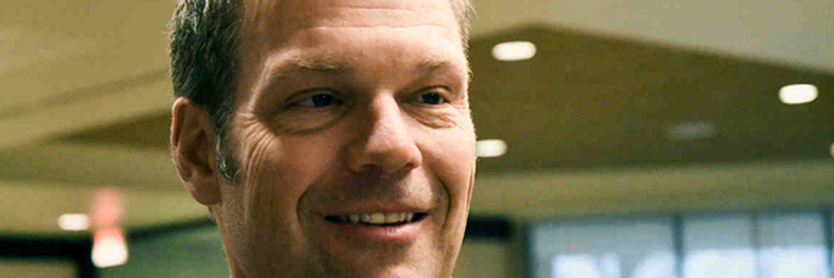 Kris Kobach Pushes Voter Fraud Lies While Meeting With Fellow Suppression Activists