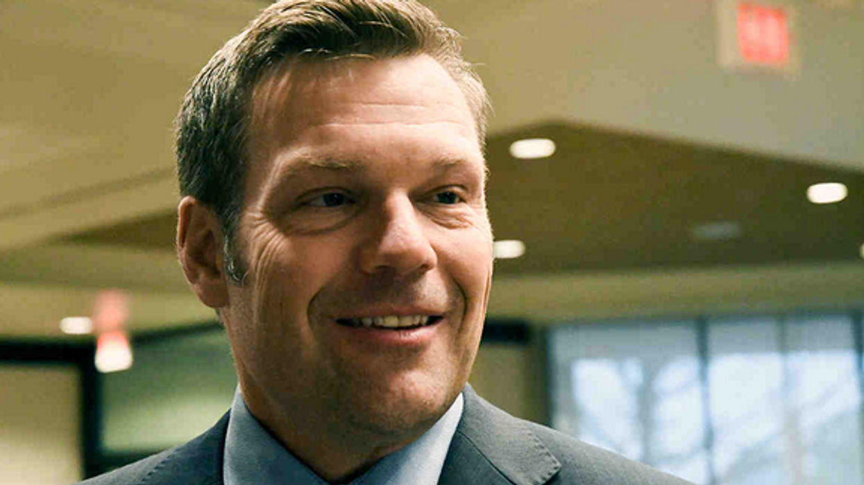 Kris Kobach Pushes Voter Fraud Lies While Meeting With Fellow Suppression Activists