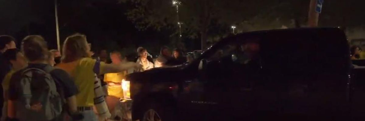 'We Will Not Let Violence Stop Us': Jewish Activist Group Says Guard Was Driving Truck That Plowed Into Protest Against ICE