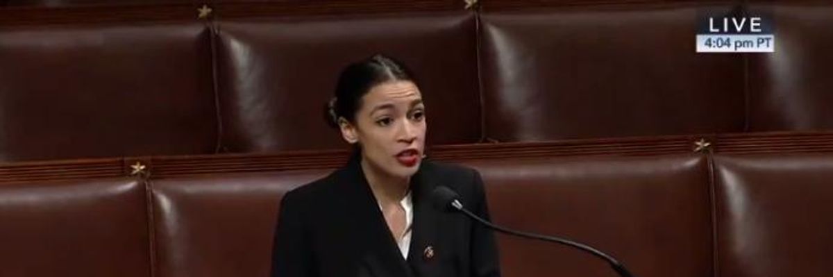 In First Floor Speech, Ocasio-Cortez Condemns Trump Shutdown as 'Erosion of American Democracy'