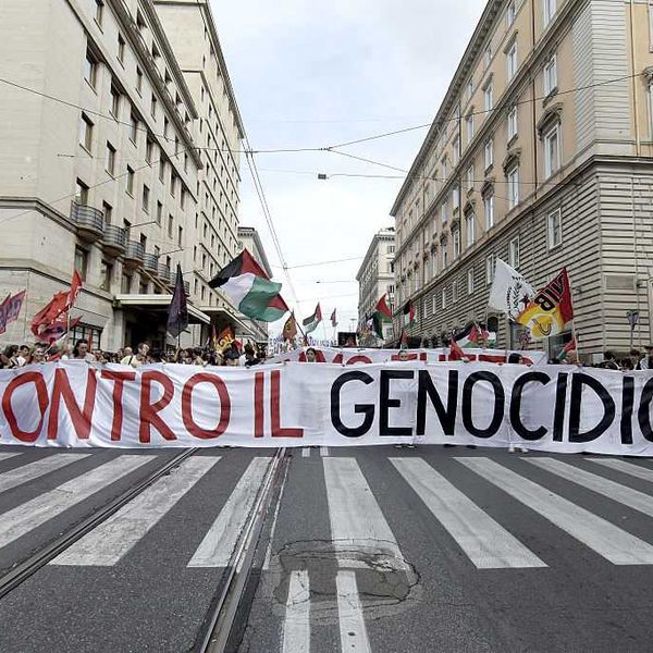 Italians Take Part In A General Strike For Palestine