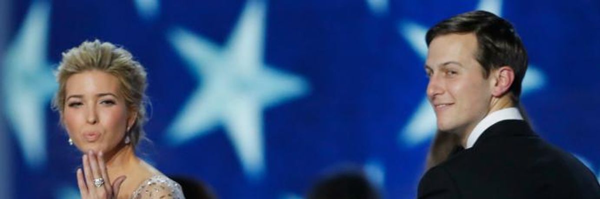 "Humble Public Servants"? While "Unpaid" by White House, Trump Advisers Jared and Ivanka Hauled in at Least $82 Million Last Year