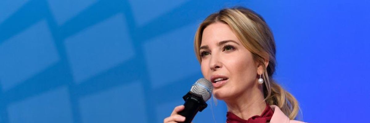 Pointing Out Ivanka's Complicity in Anti-Choice, Anti-Equality Administration, First Daughter's Tweet Celebrating Women's Empowerment Panned
