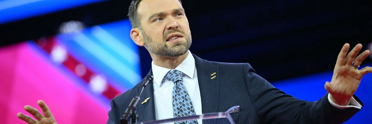 Jack Posbiec speaks at CPAC.
