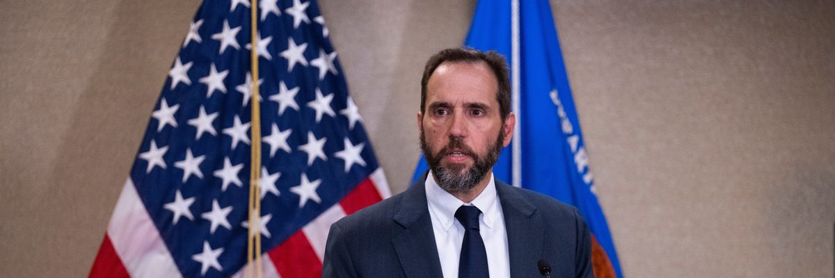 Jack Smith, the special counsel investigating former President Donald Trump's alleged mishandling of classified documents, delivers a statement on the recent indictment on June 9, 2023 in Washington, D.C.