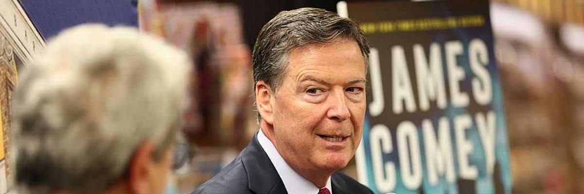 James Comey Promotes His New Book FDR Drive At Barnes And Nobles In New York