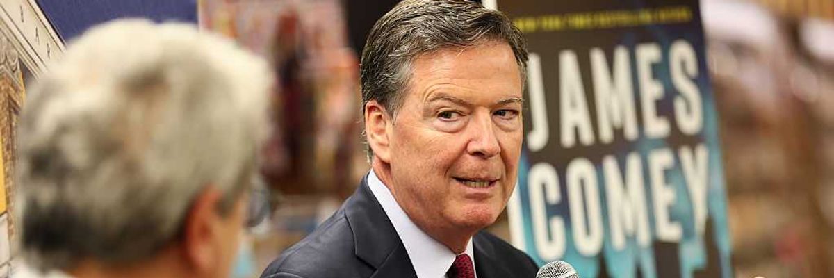 James Comey Promotes His New Book FDR Drive At Barnes And Nobles In New York