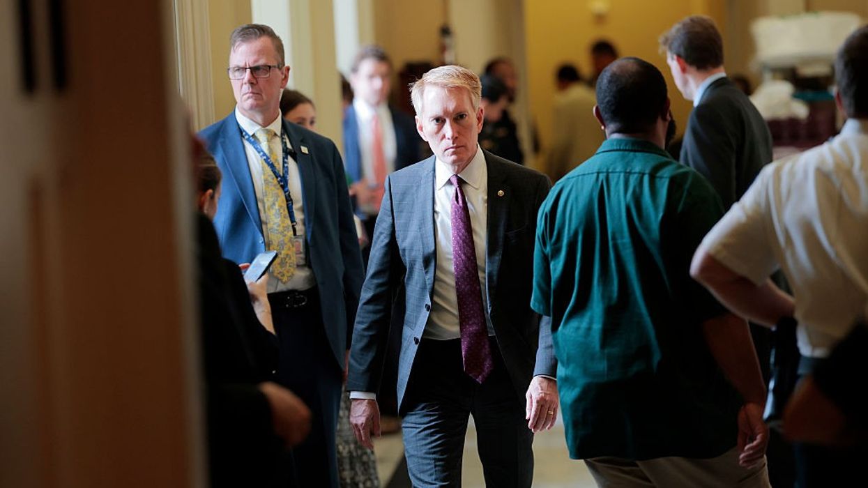James Lankford Leaving Senate Hearing