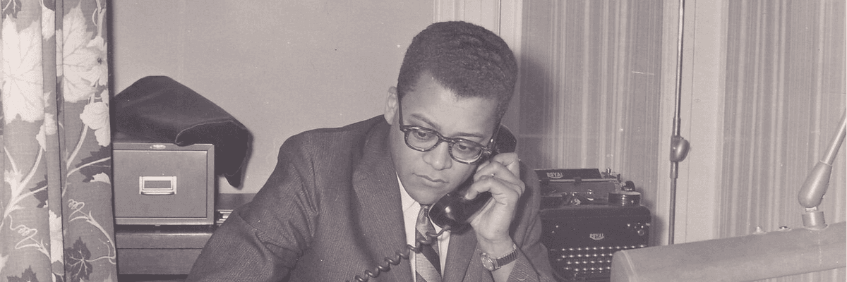 James Lawson at work with the Fellowship of Reconciliation in 1960.