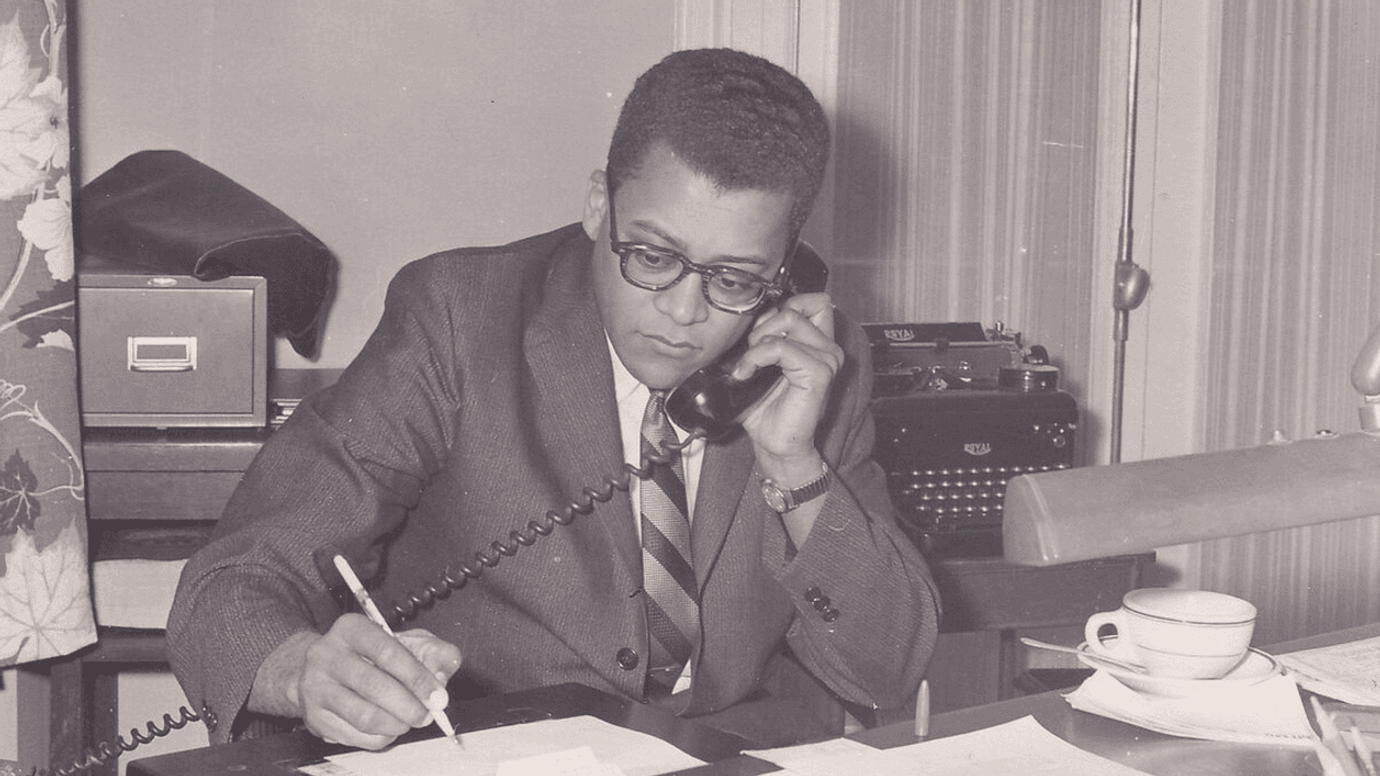 James Lawson at work with the Fellowship of Reconciliation in 1960.