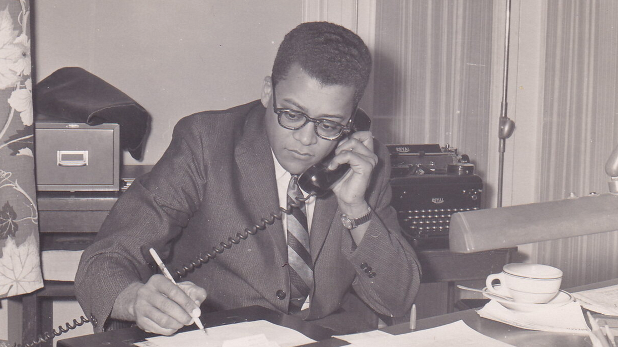 James Lawson at work with the Fellowship of Reconciliation in 1960.
