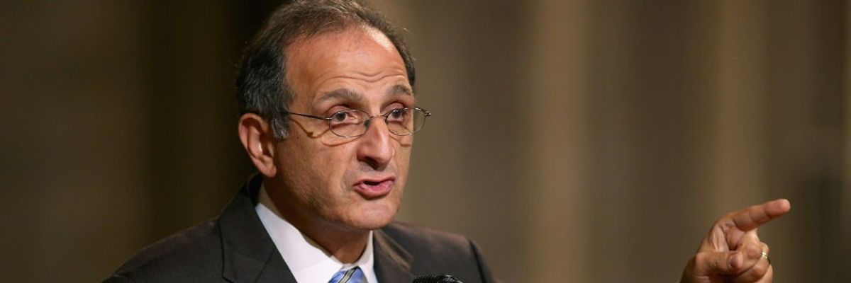 James Zogby speaks at National Cathedral.