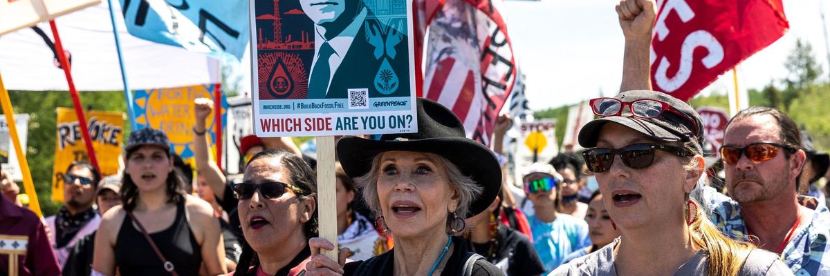 Jane Fonda a Line 3 Protest