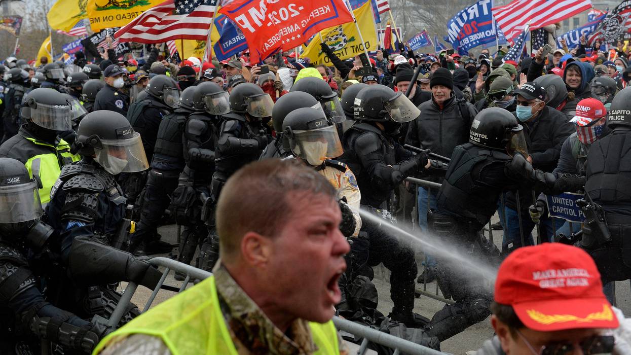 January 6 insurrectionists storm the barricades