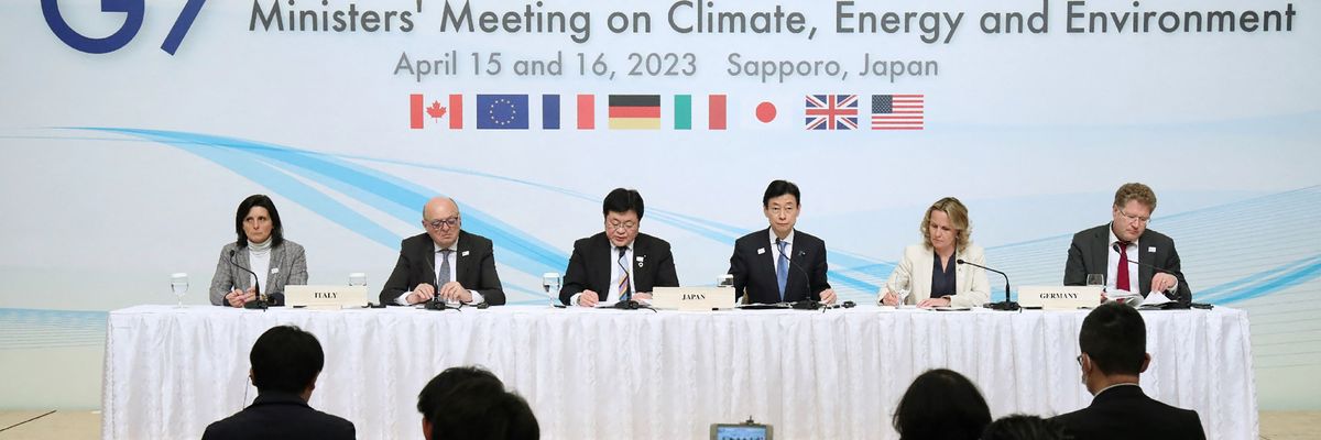 Japan hosts a Group of Seven meeting for climate, energy, and environment in Sapporo on April 16, 2023.