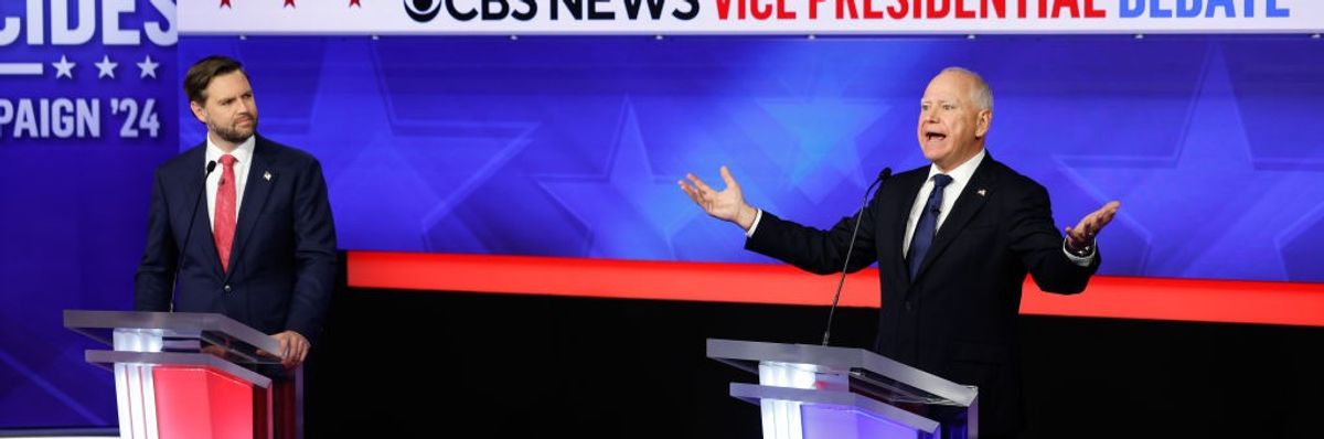 JD Vance and Tim Walz debate