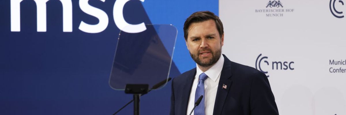 JD Vance speaks at the Munich Security Conference