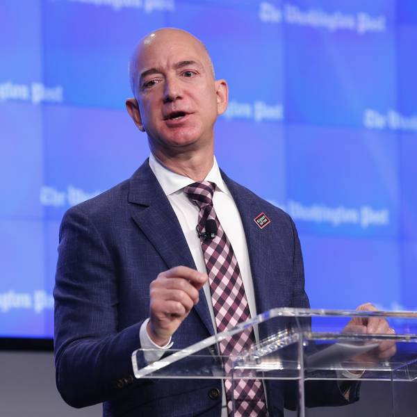 Jeff Bezos And John Kerry Attend Opening Ceremony For New Washington Post HQ
