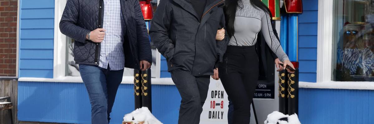 Jeff Bezos and Lauren Sanchez in Aspen, Colorado