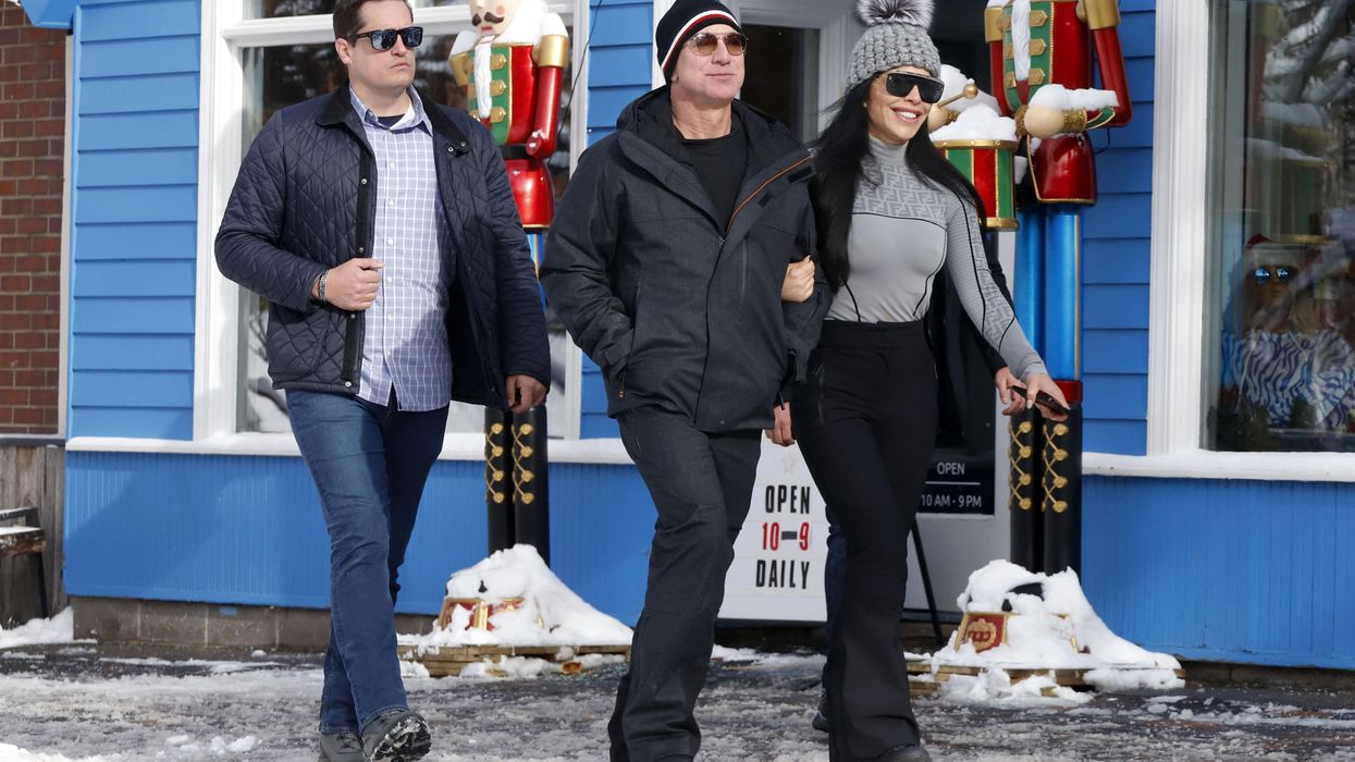 Jeff Bezos and Lauren Sanchez in Aspen, Colorado