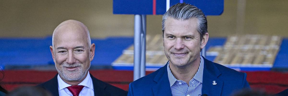 Jeff Bezos and Pete Hegseth