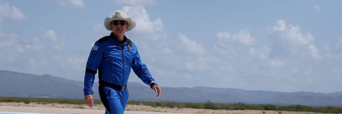 Jeff Bezos' Blue Origin New Shepard Space Vehicle Flies The Billionaire And Other Passengers To Space