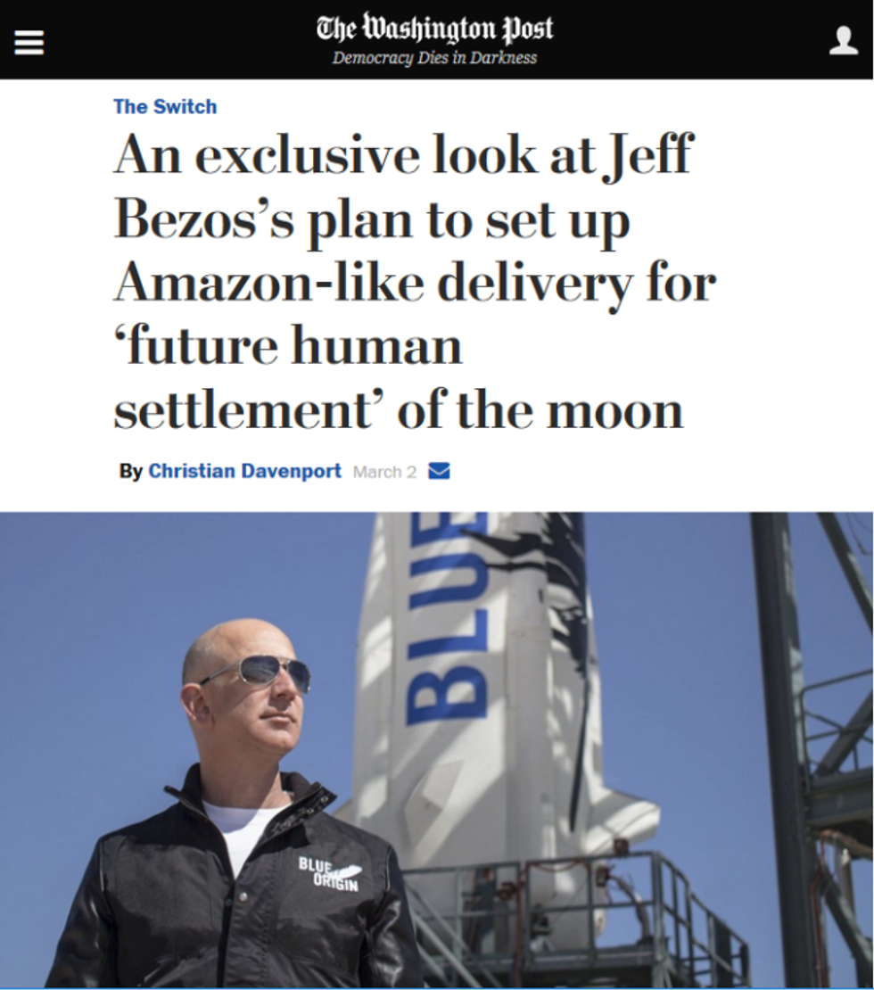 Jeff Bezos' ownership has no impact on the content of the Washington Post (3/2/17)--honest!