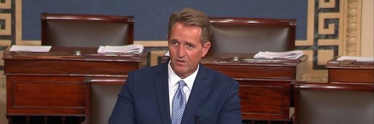 Forget What Corker and Flake Say. Look at Their Destructive 90% Pro-Trump Voting Records
