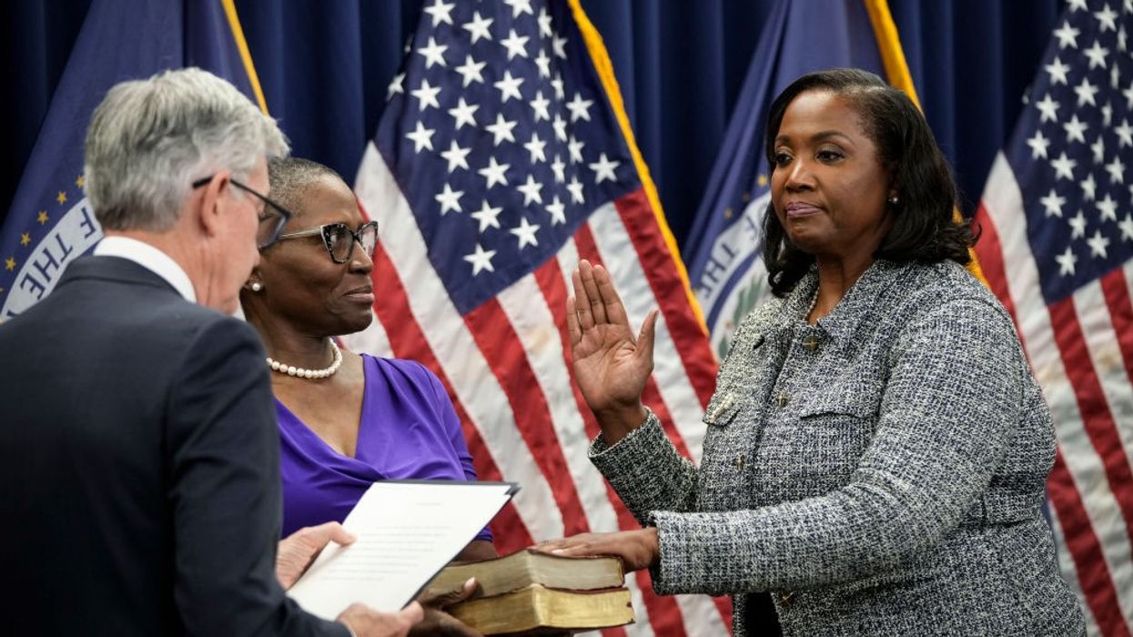 Jerome Powell Takes Oath Of Office For Second Term As Chair Of The Federal Reserve