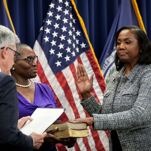 Jerome Powell Takes Oath Of Office For Second Term As Chair Of The Federal Reserve