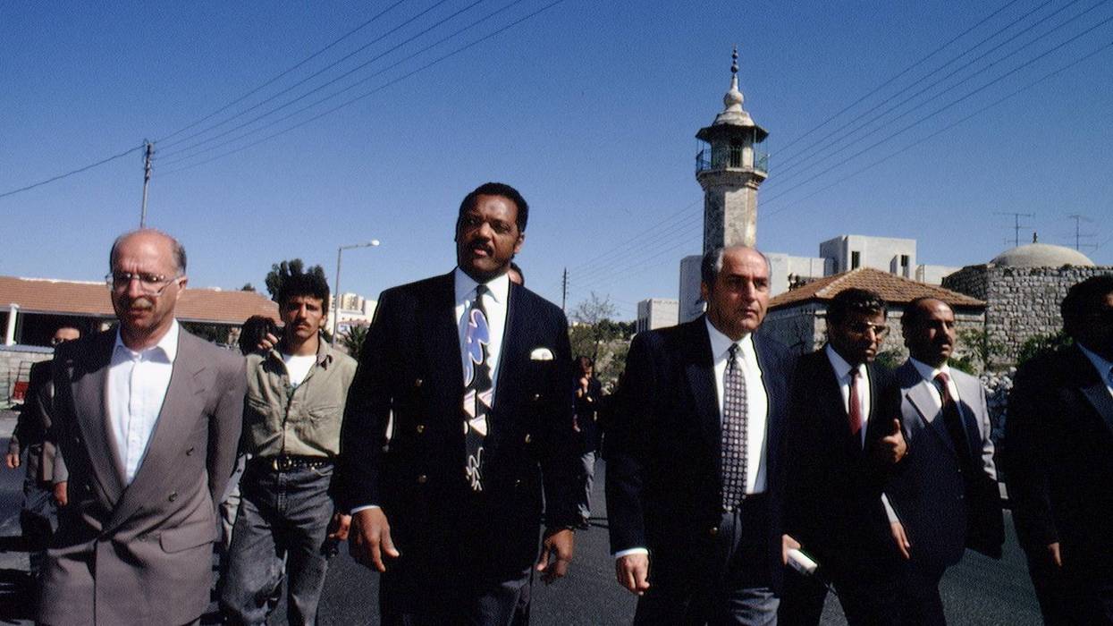 Jesse Jackson Meets Faisal Husseini