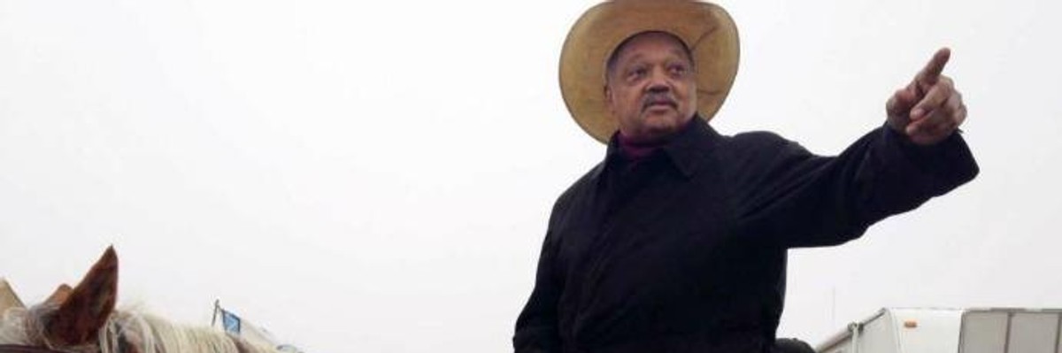 'Water is Life': Al Gore, Jesse Jackson Support Dakota Access Protesters