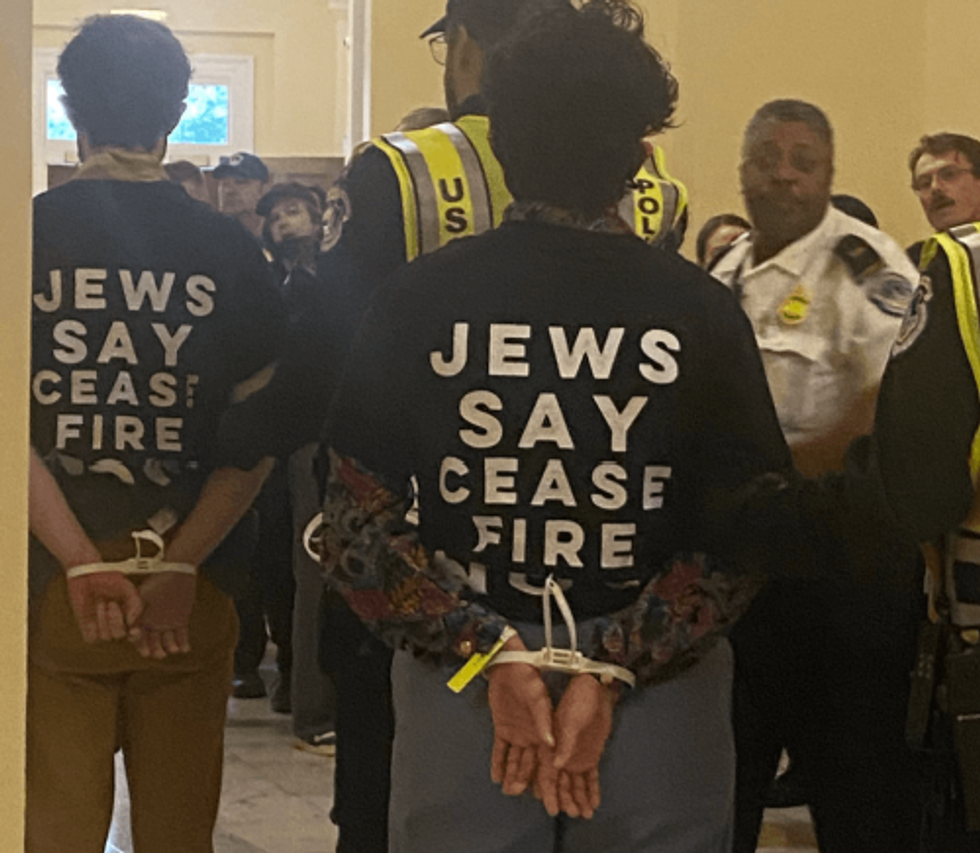 Jewish peace activists calling for a ceasefire in Gaza arrested in D.C. protest