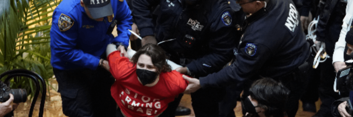 Jewish Voice For Peace protesters arrested in Trump Tower for opposing genocide