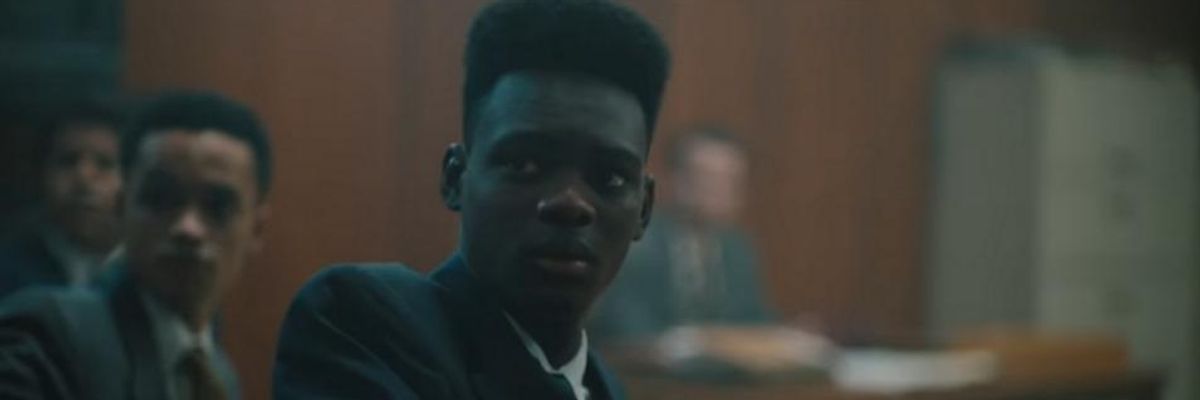 Jharrel Jerome as Korey Wise in When They See Us.