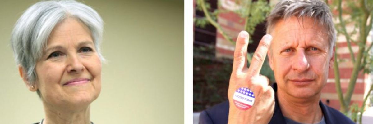 Jill Stein and Gary Johnson