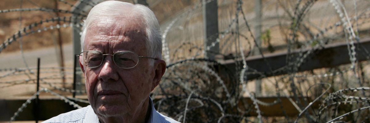 Jimmy Carter in the West Bank