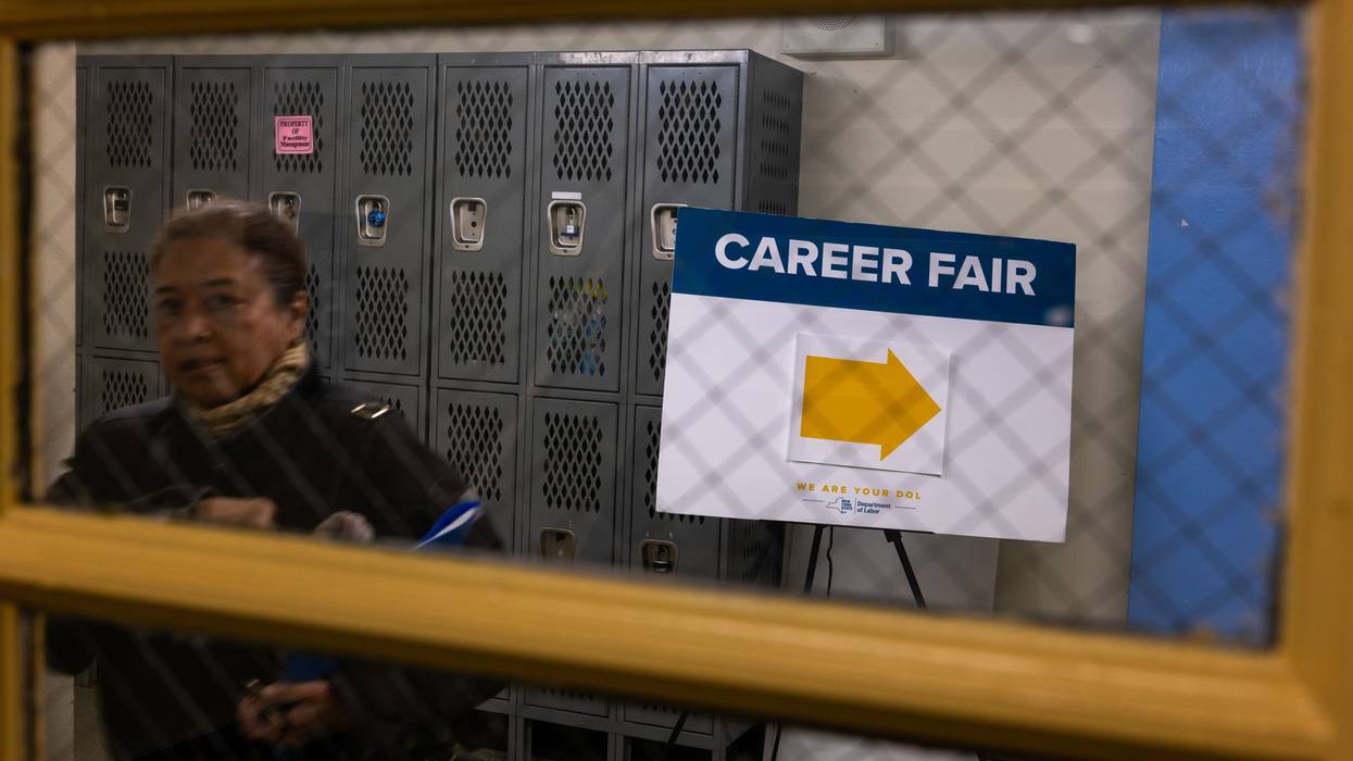 Job Seekers Look For Opportunities At Career Fair Held In New York City